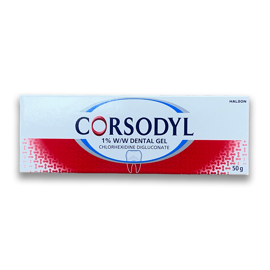 Corsodyl 1% Dental Gel - Rightangled