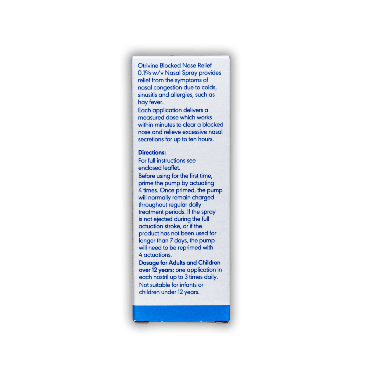 Otrivine Adult Nasal Spray - Rightangled