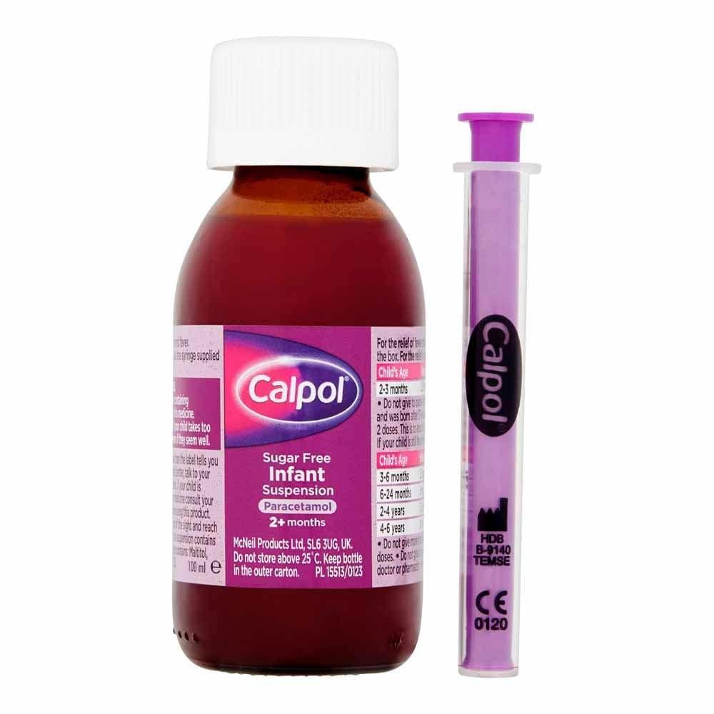 Calpol Infant Sugar Free 120mg/5ml Oral Suspension.