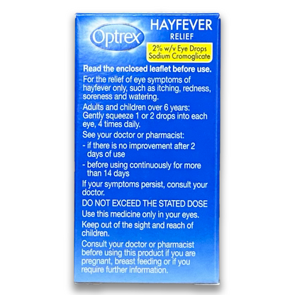 Optrex 2% Hayfever Relief Drops