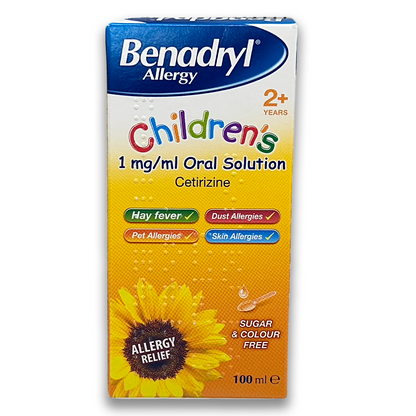 Benadryl Allergy Children's 1mg/ml Oral Solution