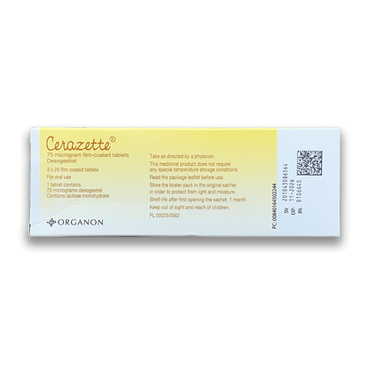 Cerazette 75mcg Tablets - Rightangled