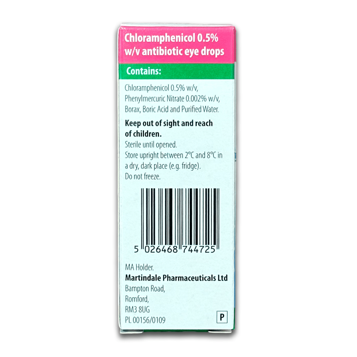 Chloramphenicol 0.5% Eye Drops - Rightangled
