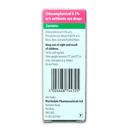 Chloramphenicol 0.5% Eye Drops - Rightangled