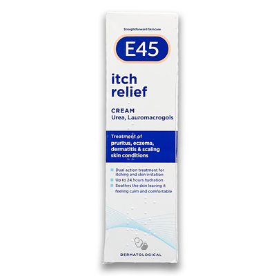 E45 Itch Relief 50g Cream - Rightangled