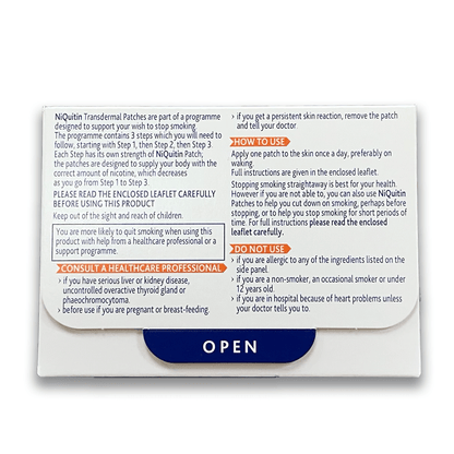 NiQuitin Transdermal Nicotine Patches - Rightangled