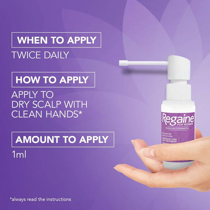 REGAINE FOR WOMEN 2% SOLUTION (60ML) - Rightangled