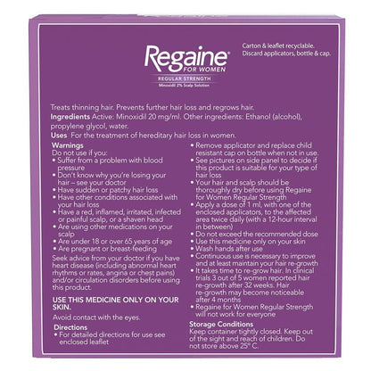 REGAINE FOR WOMEN 2% SOLUTION (60ML) - Rightangled