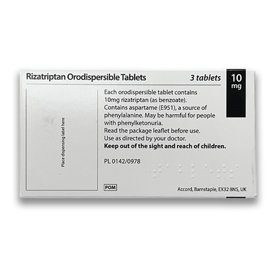 Rizatriptan 10mg - Rightangled