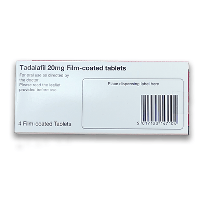 Tadalafil (Generic) - Film Coated Tablets - Rightangled