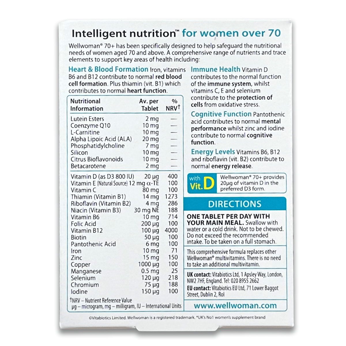 Wellwoman 70+ - Rightangled